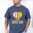 Bonus Mom Of Both Half Baseball Softball Ice Cream Drip Men's Comfort Colors T-Shirt Blue Jean Bonus Mom Of Both Half Baseball Softball Ice Cream Drip Men's Comfort Colors T-Shirt Blue Jean