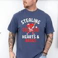 Boys Baseball Valentines Day Stealing Hearts Valentine Kids Men's Comfort Colors T-Shirt Blue Jean Boys Baseball Valentines Day Stealing Hearts Valentine Kids Men's Comfort Colors T-Shirt Blue Jean