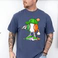 Boys St Patricks Day Kids Baseball Player Ice Cream Drip Men's Comfort Colors T-Shirt Blue Jean Boys St Patricks Day Kids Baseball Player Ice Cream Drip Men's Comfort Colors T-Shirt Blue Jean