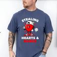 Boys Valentines Baseball Drip Icecream Stealing Hearts Kids Men's Comfort Colors T-Shirt Blue Jean Boys Valentines Baseball Drip Icecream Stealing Hearts Kids Men's Comfort Colors T-Shirt Blue Jean