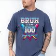 Bruh It's My 100 Days Of School Baseball Ice Cream Drip Boys Men's Comfort Colors T-Shirt Blue Jean Bruh It's My 100 Days Of School Baseball Ice Cream Drip Boys Men's Comfort Colors T-Shirt Blue Jean