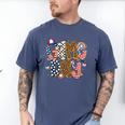 Checkered Leopard Game Day Baseball Men Women Kids Men's Comfort Colors T-Shirt Blue Jean Checkered Leopard Game Day Baseball Men Women Kids Men's Comfort Colors T-Shirt Blue Jean