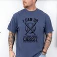 Christian Baseball Philippians 4 Men's Comfort Colors T-Shirt Blue Jean Christian Baseball Philippians 4 Men's Comfort Colors T-Shirt Blue Jean