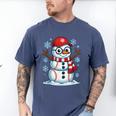 Christmas Baseball Snowman Xmas Pajamas Women Men Boys Men's Comfort Colors T-Shirt Blue Jean Christmas Baseball Snowman Xmas Pajamas Women Men Boys Men's Comfort Colors T-Shirt Blue Jean