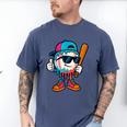 Cool Baseball Drip For Boys Ice Cream Drip Baseball Kids Men's Comfort Colors T-Shirt Blue Jean