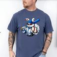 Cool Rabbit Baseball Easter Men Boy Toddler Kid Men's Comfort Colors T-Shirt Blue Jean