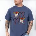 Coquette Bow XOXO Baseball Lover Heart Valentine Game Day Men's Comfort Colors T-Shirt Blue Jean