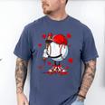 Cute Dripping Baseball Lover Valentines Day Boys Kids Men's Comfort Colors T-Shirt Blue Jean Cute Dripping Baseball Lover Valentines Day Boys Kids Men's Comfort Colors T-Shirt Blue Jean
