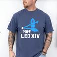 Da Pope Leo XIV Baseball Men's Comfort Colors T-Shirt Blue Jean