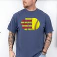 Dad Of Ballers Behind Every Softball Player Baseball Dads Men's Comfort Colors T-Shirt Blue Jean
