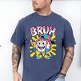 Drip Baseball Boy Youth Kid Ice Cream Dripping Baseball Bruh Men's Comfort Colors T-Shirt Blue Jean