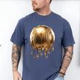 Dripping Gold Drip Baseball Game Day Player Coach Baller Men's Comfort Colors T-Shirt Blue Jean Dripping Gold Drip Baseball Game Day Player Coach Baller Men's Comfort Colors T-Shirt Blue Jean