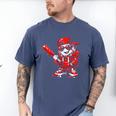 Drippy Baseball Mascot Valentine Heart Glasses Cartoon Men's Comfort Colors T-Shirt Blue Jean Drippy Baseball Mascot Valentine Heart Glasses Cartoon Men's Comfort Colors T-Shirt Blue Jean
