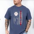 Father's Day USA Flag Patriotic Baseball Dad Premium Men's Comfort Colors T-Shirt Blue Jean Father's Day USA Flag Patriotic Baseball Dad Premium Men's Comfort Colors T-Shirt Blue Jean
