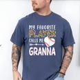 My Favorite Player Calls Me Granna Baseball Leopard Men's Comfort Colors T-Shirt Blue Jean My Favorite Player Calls Me Granna Baseball Leopard Men's Comfort Colors T-Shirt Blue Jean