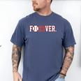 Fo23ver Baseball Sports Fan 23 Forever Men's Comfort Colors T-Shirt Blue Jean