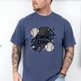 Game Day Baseball Retro Checkered Baseball Men's Comfort Colors T-Shirt Blue Jean Game Day Baseball Retro Checkered Baseball Men's Comfort Colors T-Shirt Blue Jean