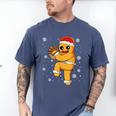 Gingerbread Man Baseball Christmas Men's Comfort Colors T-Shirt Blue Jean Gingerbread Man Baseball Christmas Men's Comfort Colors T-Shirt Blue Jean