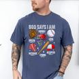 God Says I Am Baseball Player Catcher Pitcher Boys Men Men's Comfort Colors T-Shirt Blue Jean God Says I Am Baseball Player Catcher Pitcher Boys Men Men's Comfort Colors T-Shirt Blue Jean