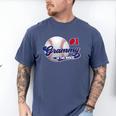 Grammy Rookie Of Year 1st Birthday Baseball Theme Matching Men's Comfort Colors T-Shirt Blue Jean