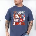 Happy 100 Days Of School Baseball Football PE Teacher Men's Comfort Colors T-Shirt Blue Jean Happy 100 Days Of School Baseball Football PE Teacher Men's Comfort Colors T-Shirt Blue Jean