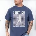 I Hit 100 Days Of School Boys Kids 100th Day Balls Baseball Men's Comfort Colors T-Shirt Blue Jean I Hit 100 Days Of School Boys Kids 100th Day Balls Baseball Men's Comfort Colors T-Shirt Blue Jean