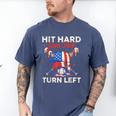 Hit Hard Run Fast Turn Left Baseball Cream Drip Crossed Bats Men's Comfort Colors T-Shirt Blue Jean Hit Hard Run Fast Turn Left Baseball Cream Drip Crossed Bats Men's Comfort Colors T-Shirt Blue Jean