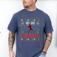 Ho Ho Homerun Xmas Sports Player Baseball Ugly Christmas Men's Comfort Colors T-Shirt Blue Jean Ho Ho Homerun Xmas Sports Player Baseball Ugly Christmas Men's Comfort Colors T-Shirt Blue Jean