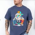 HUGvyn 6 7 Baseball Number Kid Drip Ice Cream Six Seven Meme Men's Comfort Colors T-Shirt Blue Jean HUGvyn 6 7 Baseball Number Kid Drip Ice Cream Six Seven Meme Men's Comfort Colors T-Shirt Blue Jean
