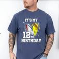It's My 12th Birthday Baseball Softball Heart 12 Year Old Men's Comfort Colors T-Shirt Blue Jean