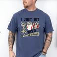 I Just Hit 100 Days Of School Teacher Baseball Boys Kids Men's Comfort Colors T-Shirt Blue Jean I Just Hit 100 Days Of School Teacher Baseball Boys Kids Men's Comfort Colors T-Shirt Blue Jean