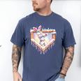 Kids Happy Easter Bunny Playing Baseball Boy Ice Cream Drip Men's Comfort Colors T-Shirt Blue Jean Kids Happy Easter Bunny Playing Baseball Boy Ice Cream Drip Men's Comfort Colors T-Shirt Blue Jean