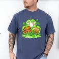Kids St Patricks Day Shamrock Basketball Baseball Football Men's Comfort Colors T-Shirt Blue Jean Kids St Patricks Day Shamrock Basketball Baseball Football Men's Comfort Colors T-Shirt Blue Jean