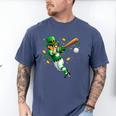 Leprechaun Play Baseball St Patrick's Day Men Kid Boys Men's Comfort Colors T-Shirt Blue Jean Leprechaun Play Baseball St Patrick's Day Men Kid Boys Men's Comfort Colors T-Shirt Blue Jean