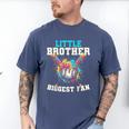 Little Brother Biggest Fan Baseball Cream Drip Crossed Bats Men's Comfort Colors T-Shirt Blue Jean Little Brother Biggest Fan Baseball Cream Drip Crossed Bats Men's Comfort Colors T-Shirt Blue Jean