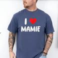 I Love Mamie Heart Grandma Grandmother Grandparent Raglan Baseball Tee Men's Comfort Colors T-Shirt Blue Jean I Love Mamie Heart Grandma Grandmother Grandparent Raglan Baseball Tee Men's Comfort Colors T-Shirt Blue Jean