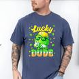 Lucky Dude Drip Baseball Shamrock St Patrick Men Boy Youth Men's Comfort Colors T-Shirt Blue Jean