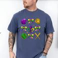 Mardi Gras Baseball Coquette Bow Fat Tuesday Parade Girls Men's Comfort Colors T-Shirt Blue Jean Mardi Gras Baseball Coquette Bow Fat Tuesday Parade Girls Men's Comfort Colors T-Shirt Blue Jean