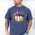 Mardi Gras Baseball Jester Hat Fleur De Lis Boys Girls Kids Men's Comfort Colors T-Shirt Blue Jean Mardi Gras Baseball Jester Hat Fleur De Lis Boys Girls Kids Men's Comfort Colors T-Shirt Blue Jean