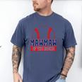 Mawmaw Rookie Of Year 1st Birthday Baseball Theme Matching Men's Comfort Colors T-Shirt Blue Jean