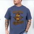 Missoula Mudweasels Retro Minor League Baseball Men's Comfort Colors T-Shirt Blue Jean