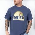 Number One Baseball Dad Fathers Day Baseball Player Dad Papa Premium Men's Comfort Colors T-Shirt Blue Jean Number One Baseball Dad Fathers Day Baseball Player Dad Papa Premium Men's Comfort Colors T-Shirt Blue Jean