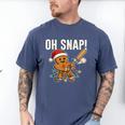 Oh Snap Gingerbreadman Christmas Baseball Humor Men's Comfort Colors T-Shirt Blue Jean Oh Snap Gingerbreadman Christmas Baseball Humor Men's Comfort Colors T-Shirt Blue Jean