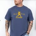 Pittsburgh Lovers Skyline Retro Baseball Heartbeat Men Women Men's Comfort Colors T-Shirt Blue Jean