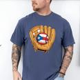 Puerto Rican Flag Baseball Player Boricua Pride Beisbol PR Men's Comfort Colors T-Shirt Blue Jean Puerto Rican Flag Baseball Player Boricua Pride Beisbol PR Men's Comfort Colors T-Shirt Blue Jean