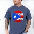 Puerto Rico Baseball Flag Boricua Beisbol Fan Gear Men's Comfort Colors T-Shirt Blue Jean Puerto Rico Baseball Flag Boricua Beisbol Fan Gear Men's Comfort Colors T-Shirt Blue Jean