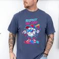 Respect The Drip Baseball Bat Sunglasses Mascot Men's Comfort Colors T-Shirt Blue Jean Respect The Drip Baseball Bat Sunglasses Mascot Men's Comfort Colors T-Shirt Blue Jean