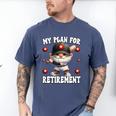 Retired Baseball Dad Coach Gnome For Baseball Retirement Premium Tri-Blend Men's Comfort Colors T-Shirt Blue Jean