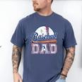 Retro Baseball Dad Game Day Sport Dad Father's Day Men's Comfort Colors T-Shirt Blue Jean