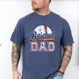 Retro Baseball Dad Happy Fathers Day For Men Sports Lovers Men's Comfort Colors T-Shirt Blue Jean Retro Baseball Dad Happy Fathers Day For Men Sports Lovers Men's Comfort Colors T-Shirt Blue Jean